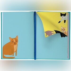 Cat-Themed Illustrated Journal Adorable cats staring at you on all 272 pages